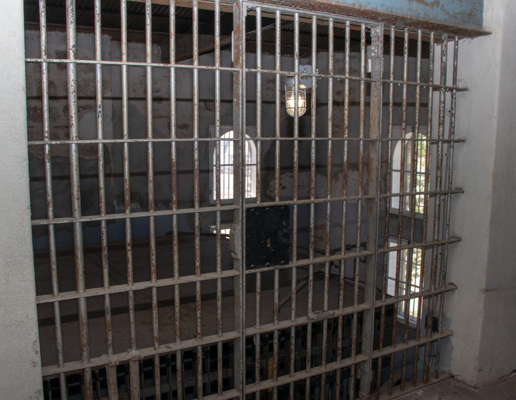 picture of old red top jail cell